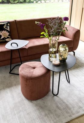XOOON Masura, Tisch ovale - 150 x 105 cm - Schwarz, Grau - 5
