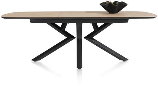 XOOON Masura, Ausziehtisch ovale - 180 (+ 60) x 110 cm - Beige, Braun - 1