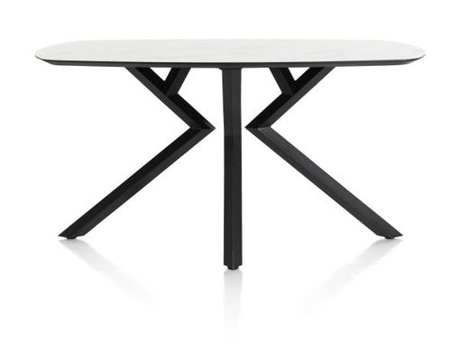 XOOON Masura, Tresentisch ovale - 200 x 105 cm - (Hoehe 92 cm) - Weiß - 1