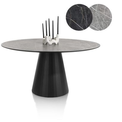 XOOON Arabax, Tisch - rund - 150 x 120 cm - Schwarz - 2