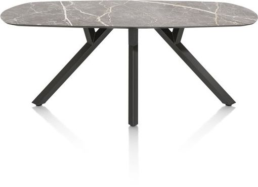 XOOON Minato, Tisch - oval - 240 x 110 cm. - Grau - 1