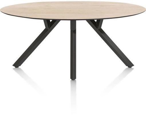 XOOON Minato, Tisch - Ellipse - 210 x 105 cm. - Beige, Braun - 1