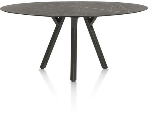 XOOON Minato, Tresentisch - Ellipse - 240 x 110 cm. (hoehe: 92 cm.) - Schwarz - 1