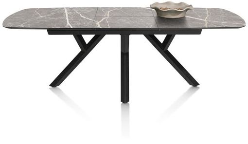 XOOON Minato, Auszugstisch - oval - 180 (+ 60) x 110 cm. - Grau - 1