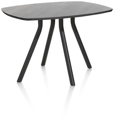 XOOON Arvada, Tresentisch 160 x 100 cm. - oval - Zentralfuss kurz - Schwarz - 2
