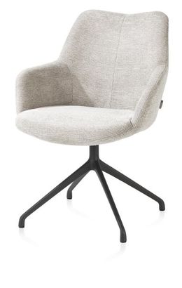 XOOON Mats, Armlehnstuhl - 4-Fuß Aluminium Gestell - drehbar - selected choices - Schwarz/ Anthrazit, Braun, Grau, Gruen, Orange, Taupe, Weiss - 2