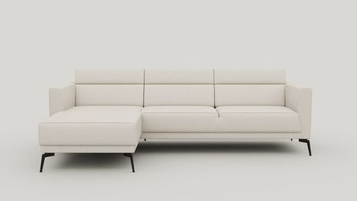XOOON Fiskardo, Ecksofa links - Stoff Vada - Beige - 1