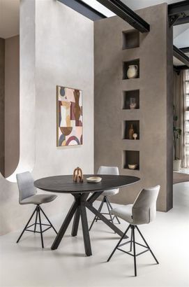 XOOON Cosenza, Tisch 160 x 115 cm - Schwarz - 4