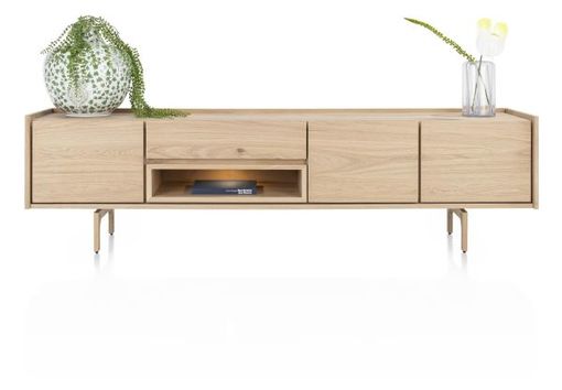 XOOON Valgard, Lowboard 220 cm - 3-Türen + 1-Lade + 1-Nische (+ LED) -  - 1