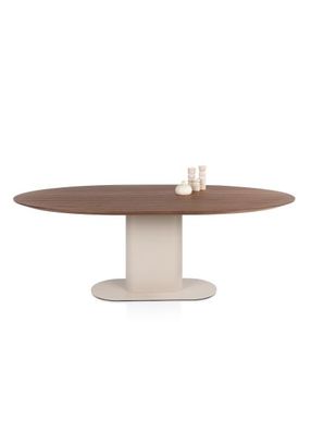 XOOON Brianza, Tisch 210 x 100 cm - Walnuß Furnier - Braun - 1