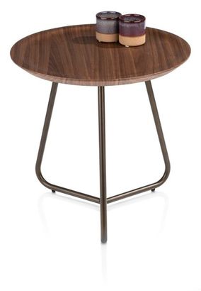 XOOON Brianza, Beistelltisch 50 x 50 cm - Braun - 1