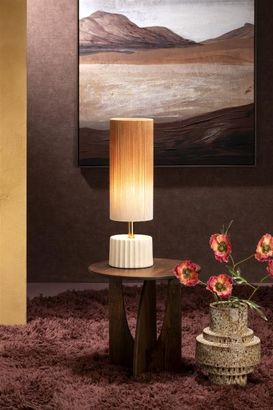 Coco Maison Tischleuchte "Ambre" mit Farbverlauf - Braun, Taupe - 6