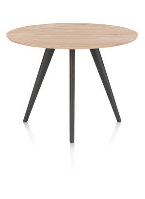 XOOON Arvada, Tresentisch 140 cm, rund, 4 Beine - Beige, Weiß, Gelb - 1