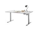 Schreibtisch-Set "Barny" elektrisch höhenverstellbar, lichtgrau/Silver - Lichtgrau/Silver - 1