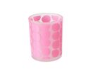 Windlicht, rund, aus Glas - Pink - 2