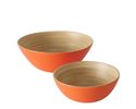 Deko-Schale "Bambo". ca. 7 cm - Orange - 2