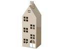 Laterne "Aiba" in Haus-Form, ca. 65 cm - Beige - 1