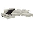 Wohnlandschaft "Erfurt", ca. 348.245 cm - Ravello 01 Ivory - 2