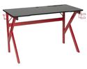 Schreibtisch/Gaming Tisch  "Game-Rocker GT-11" - schwarz/rot - 1