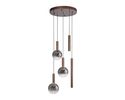LED-Pendelleuchte "Bowl", Metall/Glas braun - Braun - 1