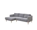 Ecksofa "Skyla" - Silber - 1