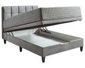 Boxbett "Santiago" mit Bettkasten, ca. 140x200 cm - Grau - 4