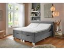 Boxspringbett "Stuttgart", ca. 180x200 cm, mit Stauraum - Silber - 1