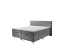 Boxspringbett "Stuttgart", ca. 180x200 cm, mit Stauraum - Silber - 2