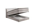 Boxspringbett "Speyer", ca. 140x200 cm, mit Stauraum - Silber - 3