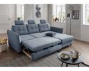 Ecksofa "Bjarne", leger, mit Funktionen - Blau - 5