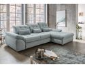 Ecksofa/Wohnlandschaft " Bosse" leger, inkl. Staukasten, Kopfteilfunktion, Liegefunktion, Sitztiefenverstellung - aquablau - 1