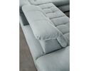 Ecksofa/Wohnlandschaft " Bosse" leger, inkl. Staukasten, Kopfteilfunktion, Liegefunktion, Sitztiefenverstellung - aquablau - 4
