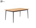 Interliving Tisch 7001, Platte Teak - Natur / Anthrazit - 4