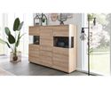 Interliving Highboard 2110, ca. 180x132 cm - Naturbuche-Nachbildung - 1