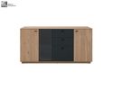 Interliving Sideboard 2025, Wildeiche, Anthrazit, Kork - Schwarz/Braun - 3