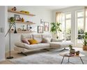 Musterring Wohnlandschaft 2795 mit Metallkufen, besonders leger - Ivory - 2