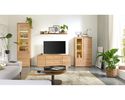 Interliving Anbauwand 2028, Wildeiche massiv - Braun - 2