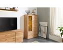 Interliving Anbauwand 2028, Wildeiche massiv - Braun - 7