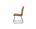 Interliving Stuhl 5505, Mikrofaserbezug braun, Kufengestell - Caramel - 3