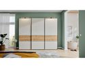 Interliving Schwebetürenschrank 1205, ca. 300x236 cm - Champagner / Holzfarben - 1