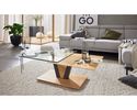 Interliving Couchtisch 6224, drehbar, mit Rollen - Braun - 1