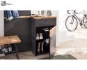 Interliving Garderobe 6011, Schiefer Schwarz, Wildeiche - Schwarz/Braun - 7