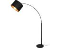 Trendhopper Stehleuchte "Bodine", 1-flg, E27, L/H ca. 120/171cm - schwarz-gold - 1