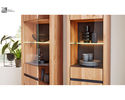 Interliving Vitrine 5603 Wildeiche/HPL Oxyde graphit - braun/grau - 2