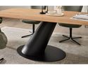Interliving Designtisch 5121 mit asymmetrischem Gestell, ca. 200x100 cm - Holzfarben/Schwarz - 1
