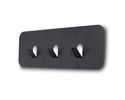 Garderobenleiste "Meinerzhagen 1", 3 Haken, Metall anthrazit - Anthrazit - 2