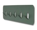 Garderobenleiste "Meinerzhagen 2", 5 Haken, Metall grün - Grün - 2