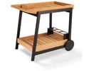 Stern Servierwagen "Frido", Teakholz - Braun/Schwarz - 1