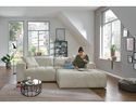 Wohnlandschaft "Isny", leger, mit Sitztiefenverstellung - Cremona 2 beige - 1