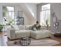 Wohnlandschaft "Isny", leger, mit Sitztiefenverstellung - Cremona 2 beige - 2
